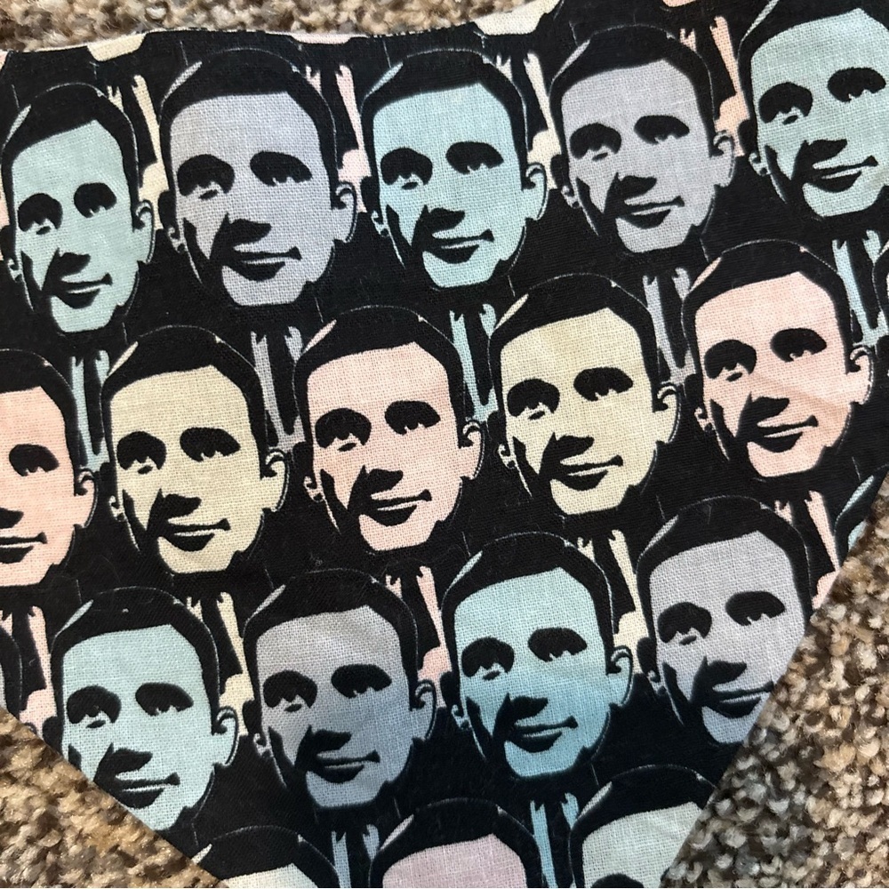 The Office Print Dog Bandana Michael Scott- Pet Accessory for small-med size - Picture 5 of 7